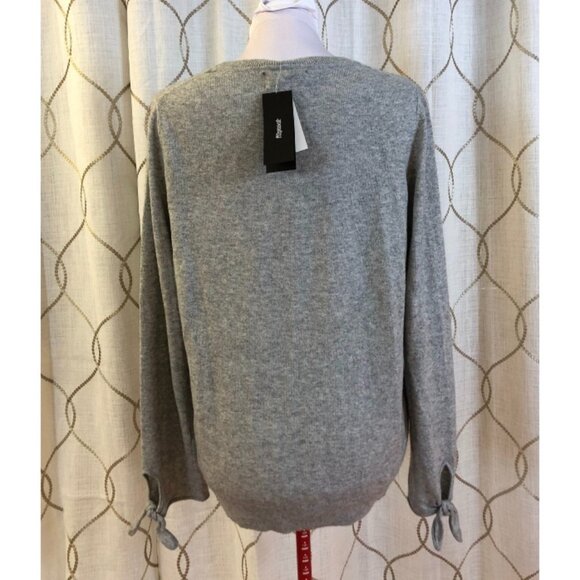 NWT Banana Republic Grey Marled Crewneck Long-Sleeve Wool Blend - Size Large - Picture 7 of 10